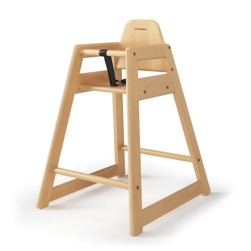 Foundations® Neat Seat Chaise haute en bois dur, naturel